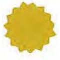 Mylar Confetti Shapes Sun (2")